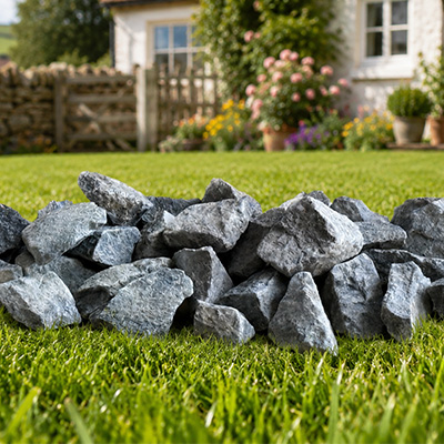 Green Rocks in water bowl